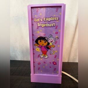 Purple Kids Night Light - Let's Explore Together DORA THE EXPLORER